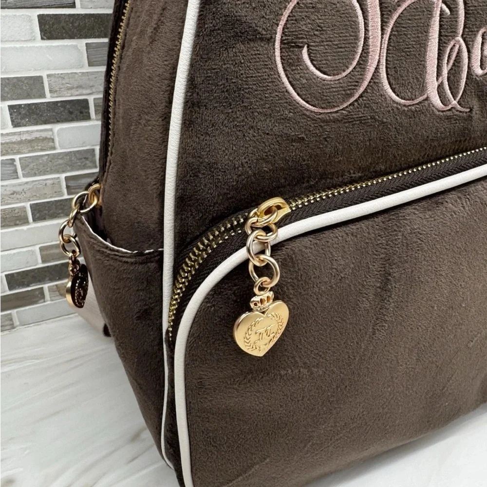 Viral Vintage Juicy Couture The key to Juicy Chocolate Md Backpack NWT EXCLUSIVE